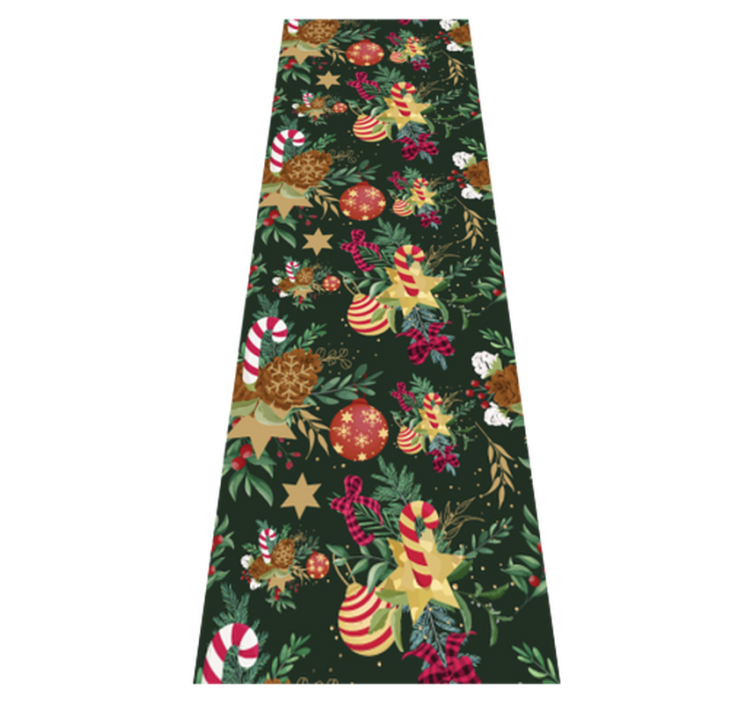Vianočný vinylový koberec s vianočnými konármi - Tenstickers