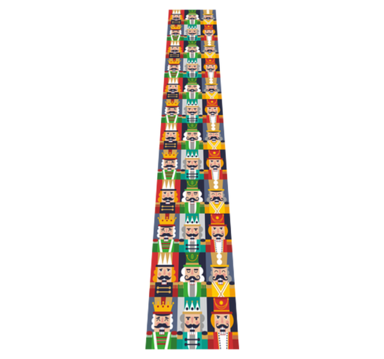 Vianočný vinylový koberec s rámami na oriešky - Tenstickers