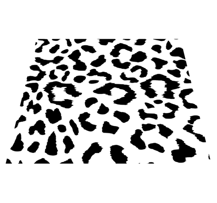 Vinylový koberec do spálne s jednoduchým leopardím vzorom - Tenstickers
