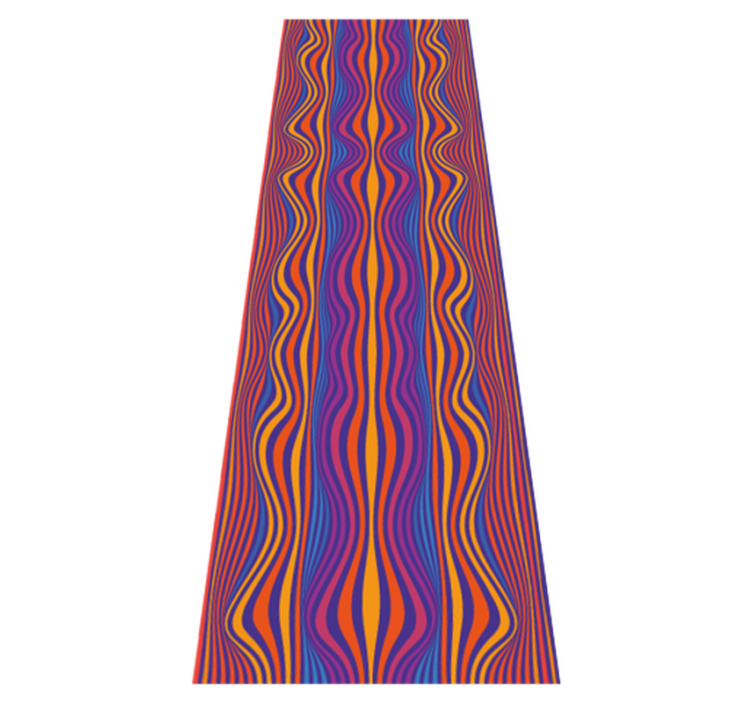 Vinylový koberec do spálne s psychedelickými vzormi - Tenstickers