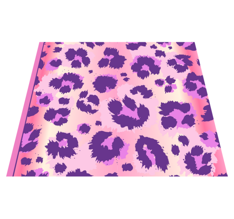 Vinylový koberec do spálne s ružovým leopardím vzorom - Tenstickers