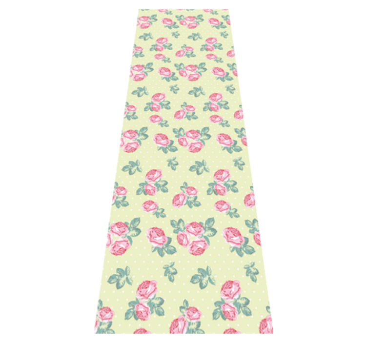 Vinylový koberec do spálne v štýle shabby chic s bodkami - Tenstickers