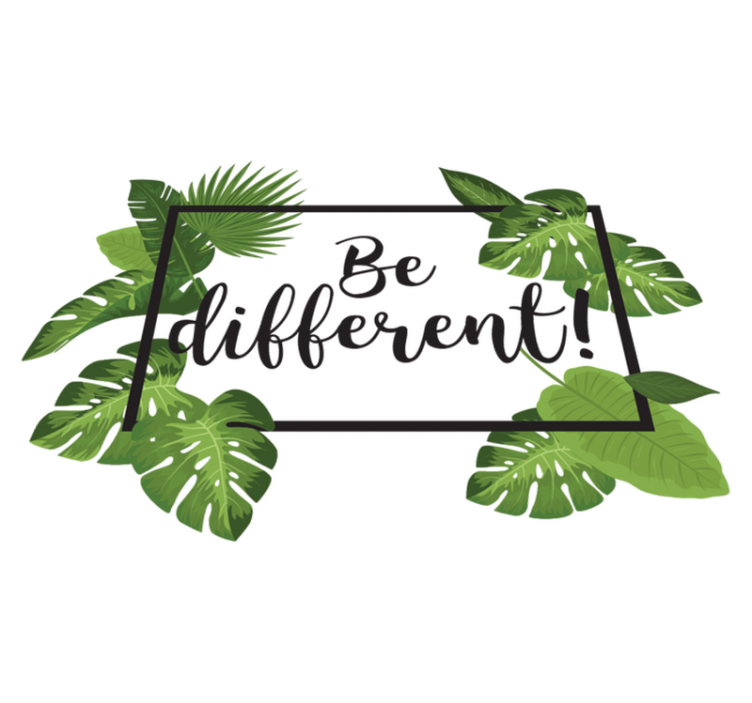 Vinylový koberec s kvetmi buďte iní - Tenstickers