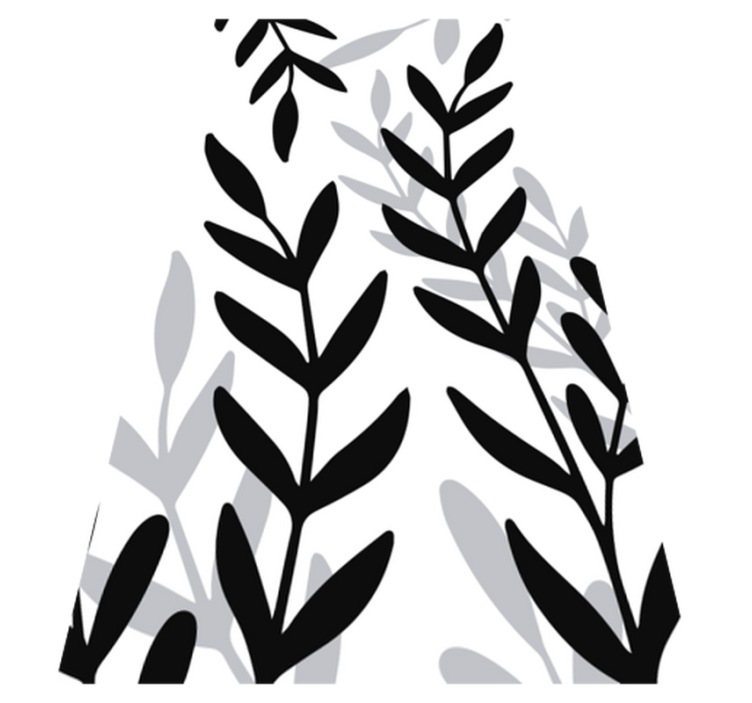 Vinylový koberec s kvetmi z priehľadného vinylu - Tenstickers