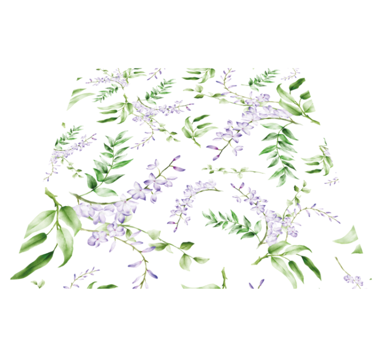 Vinylový koberec s kvetmi levanduľa na okno - Tenstickers