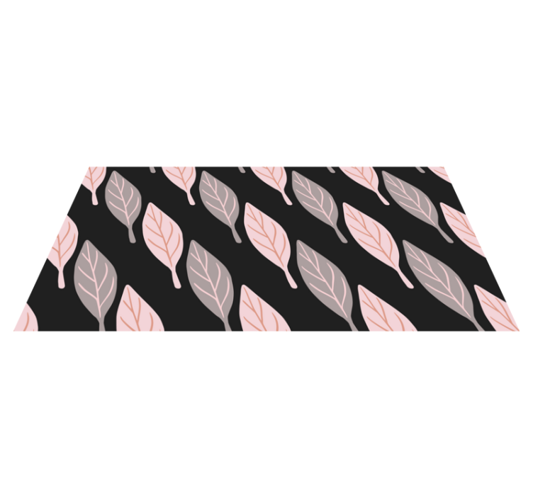 Vinylový koberec s kvetmi v štýlovom listovom vzore - Tenstickers