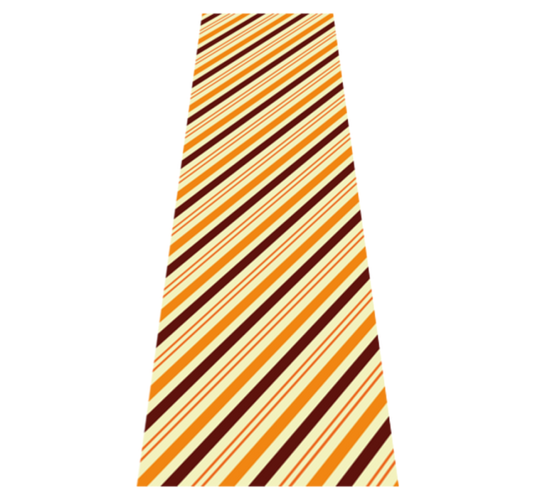 Vinylový koberec do spálne retro oranžovo-hnedý vzor - Tenstickers