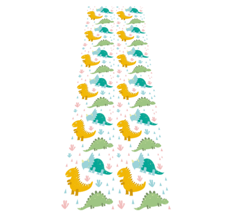 Vinylový koberec do spálne s krásnym vzorom dinosaurov - Tenstickers