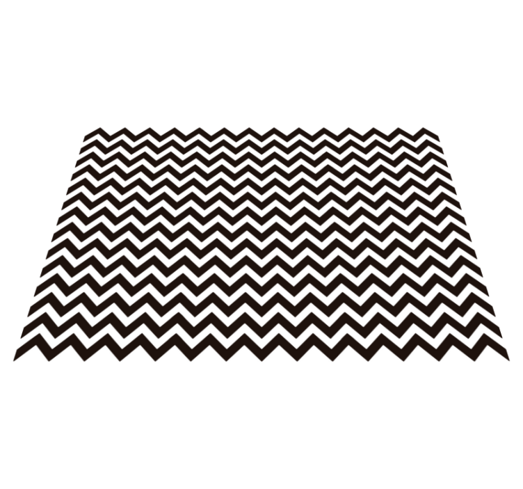 Vinylový koberec s geometrickými tvarmi v zigzag vzore - Tenstickers
