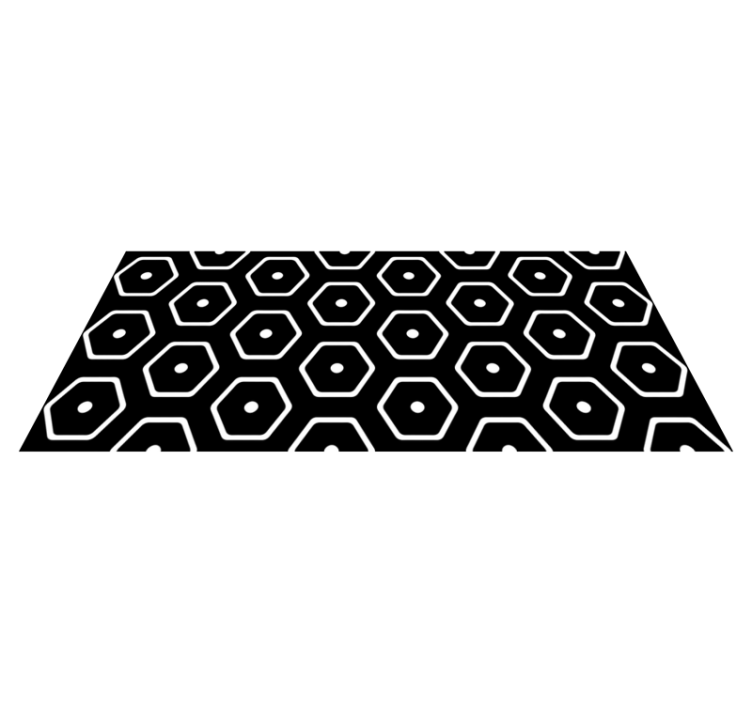 Vinylový koberec s geometrickými tvarmi minimalistický vzor - Tenstickers