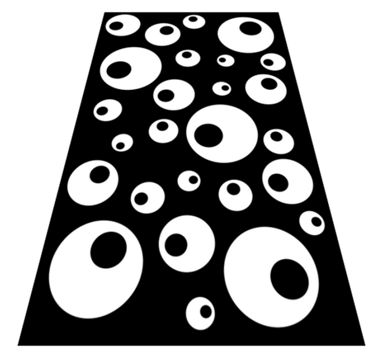 Vinylový koberec s geometrickými tvarmi vodné perly - Tenstickers