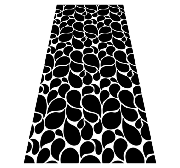 Vinylový koberec s geometrickými tvarmi vodné kvapky - Tenstickers
