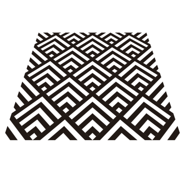 Vinylový koberec s geometrickými tvarmi diamanty - Tenstickers