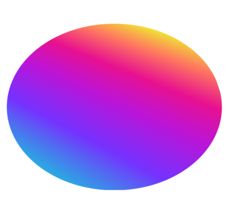 Vinylový koberec s geometrickými tvarmi farebný gradient - Tenstickers