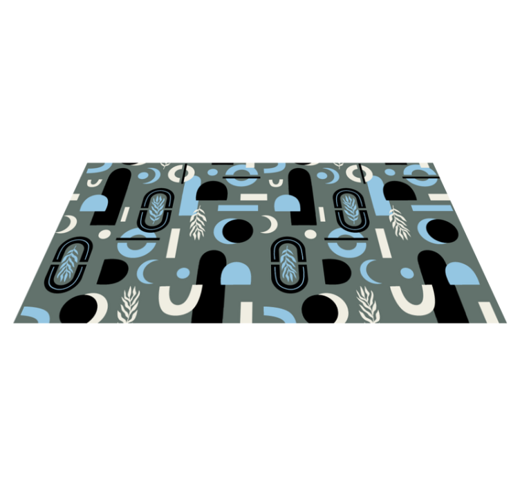 Vinylový koberec s geometrickými tvarmi abstraktného pozadia - Tenstickers