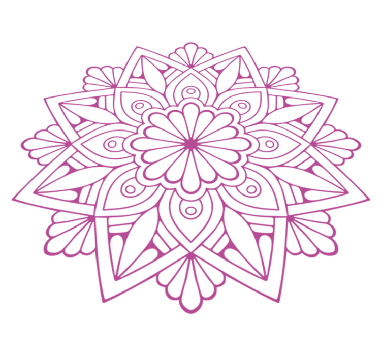 Vinylový koberec s geometrickými tvarmi botanický prvok - Tenstickers