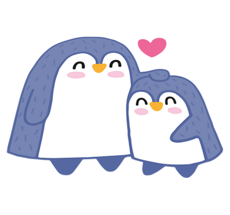 Detský vinylový koberec s tučniakom - Tenstickers