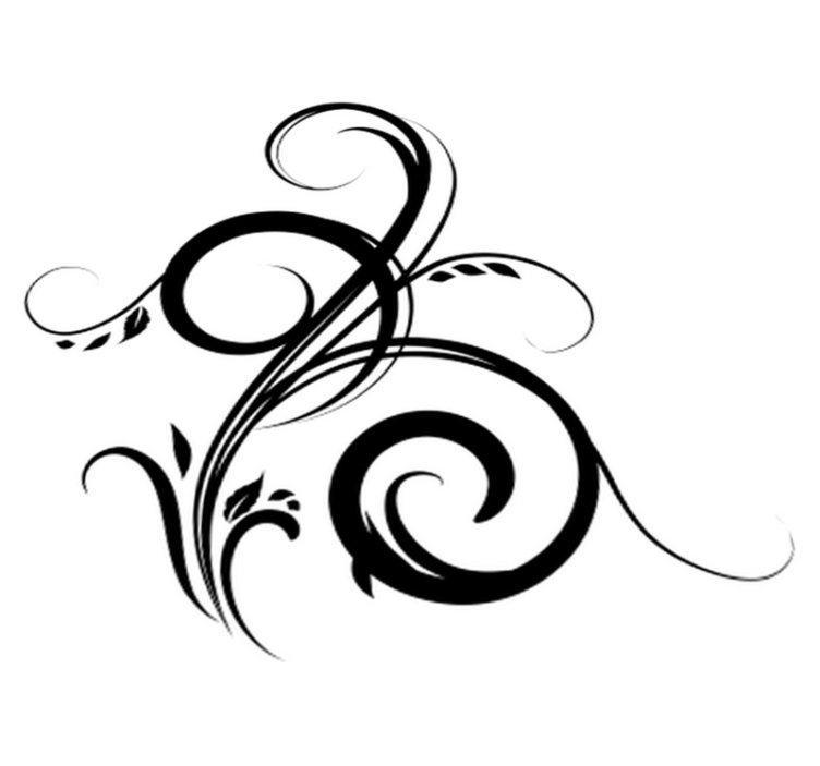 Vinylový koberec do spálne s dekoratívnym filigránom - Tenstickers