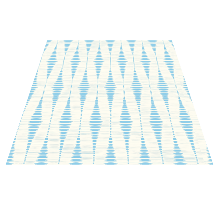 Vinylový koberec s geometrickými tvarmi svetlomodrý ikat - Tenstickers