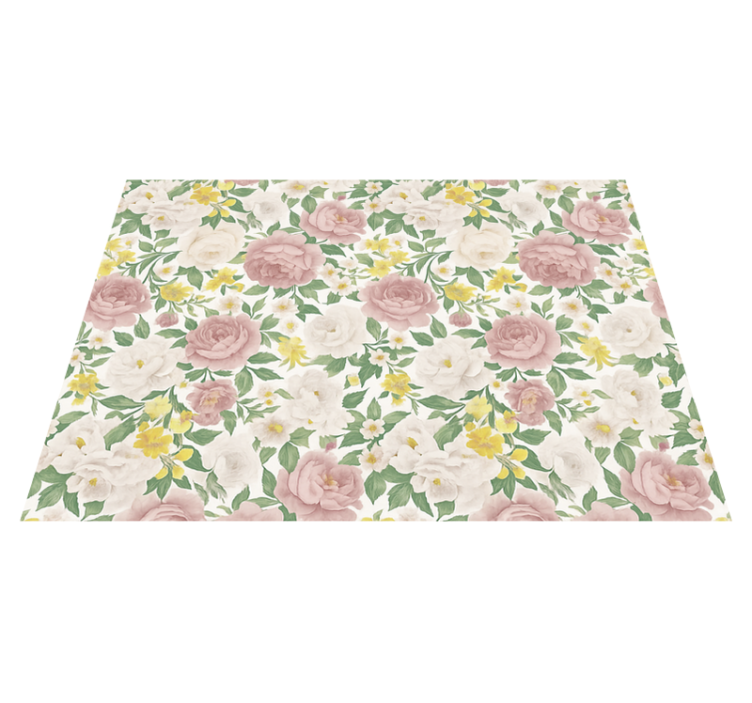 Vinylový koberec do spálne s tajomným botanickým motívom - Tenstickers