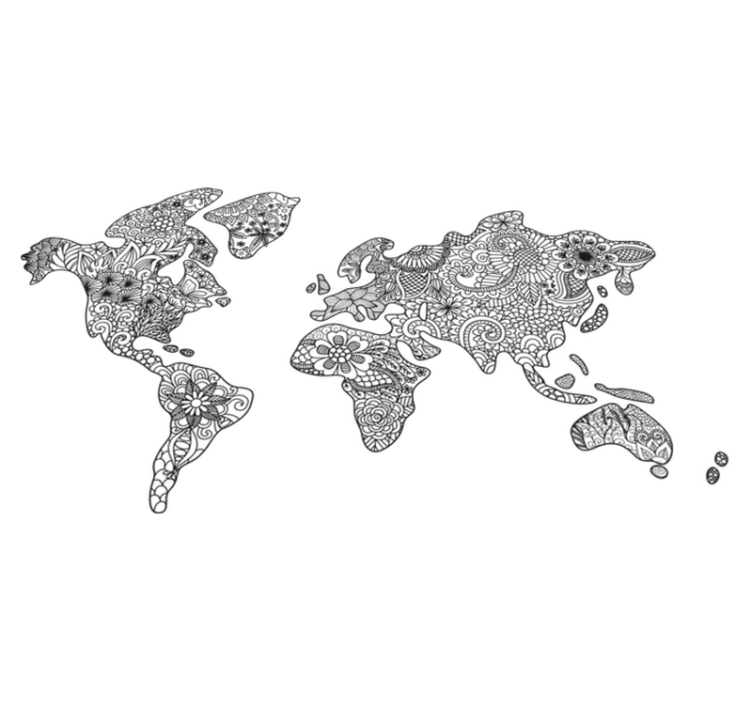 Vinylový koberec do spálne s mandalovou mapou - Tenstickers