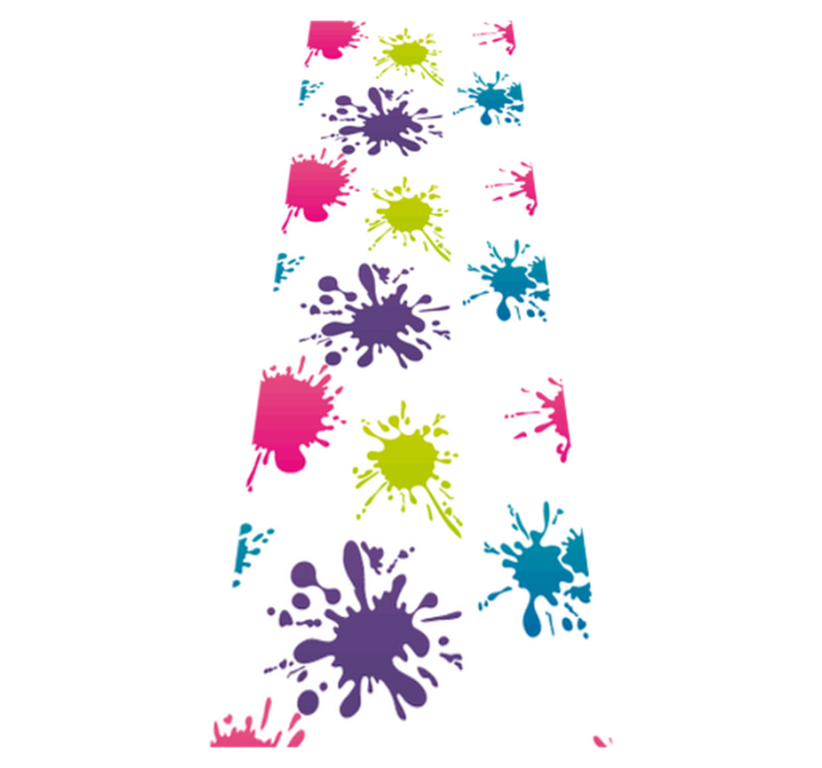 Vinylový koberec do spálne s multicolor rozpraskaním - Tenstickers