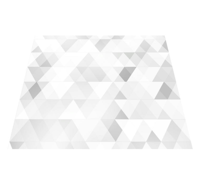 Vinylový koberec do spálne geometrické šedé trojuholníky - Tenstickers