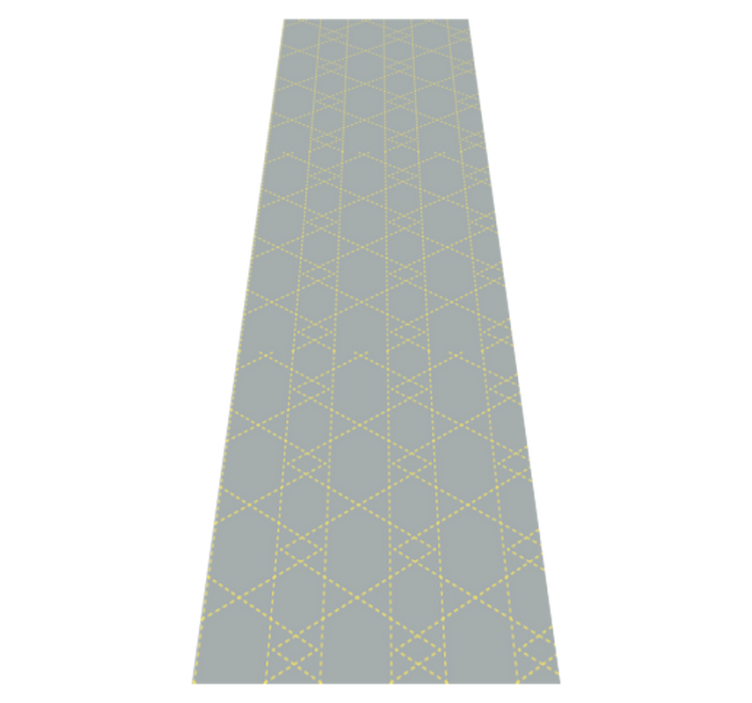 Vinylový koberec do spálne v pantone origami trojuholníky - Tenstickers