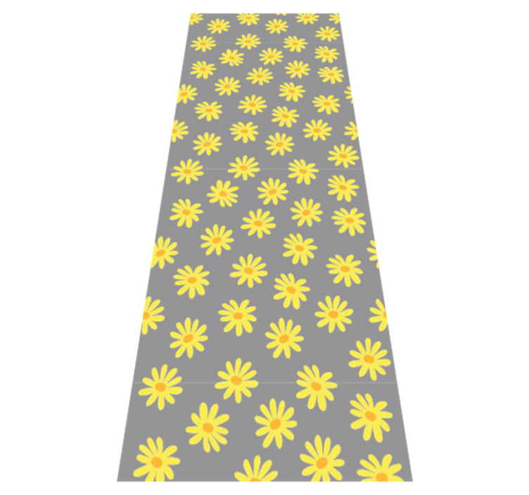 Vinylový koberec do spálne v odtieni calendula - Tenstickers