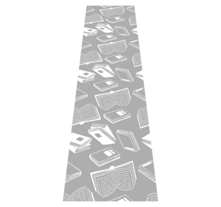 Vinylový koberec do spálne v nordickom štýle šedá báseň - Tenstickers