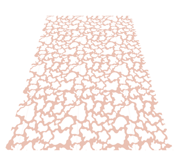 Vinyl koberec z ružovej kravy pre zvieratá - Tenstickers