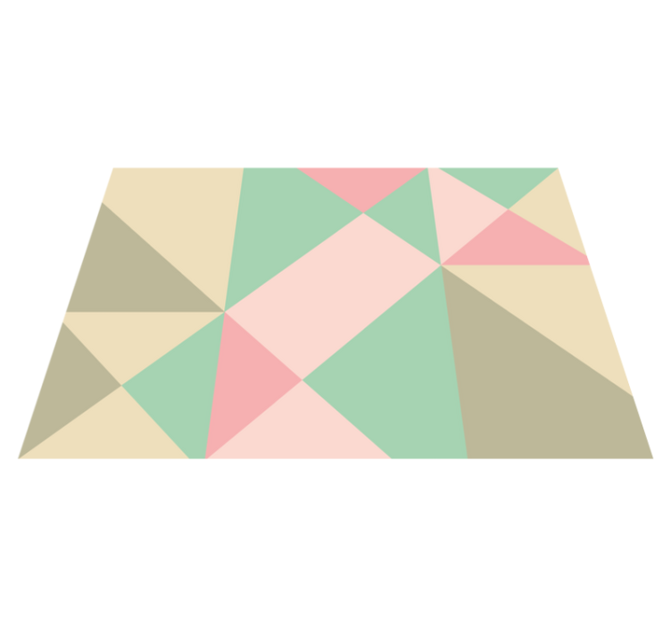 Nádherné jemné farebné geometrické vinylové koberce - Tenstickers