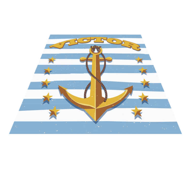 Personalizovaný detský vinylový koberec s menom - Tenstickers