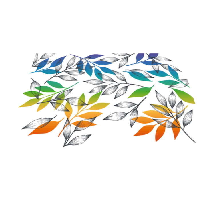 vinylový koberec s kvetmi botanické vzory - Tenstickers