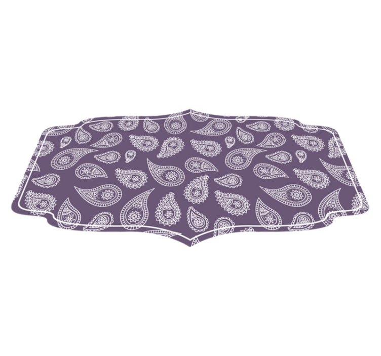 vinylový koberec mandala motív paisley mandaly - Tenstickers