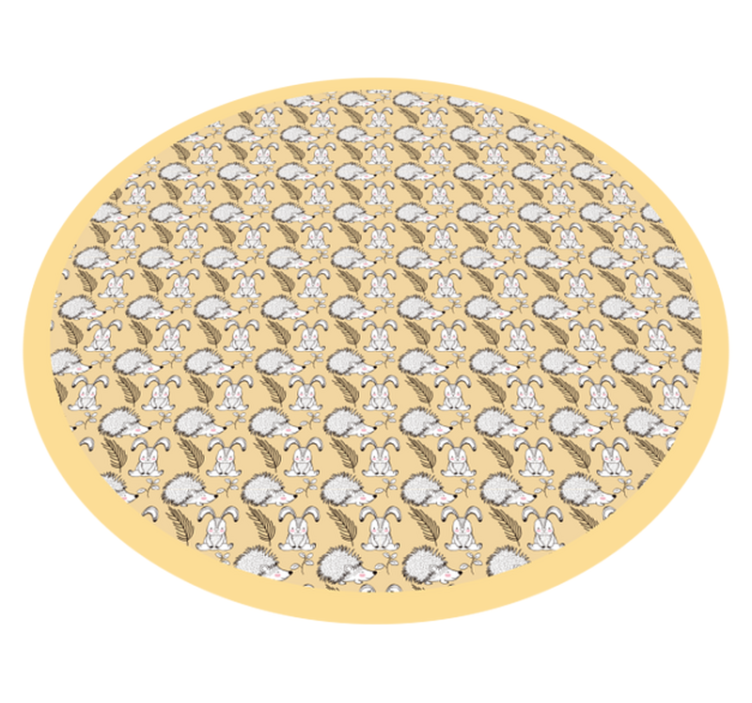 vinylový koberec pre bábätko ilustrácie ježka - Tenstickers