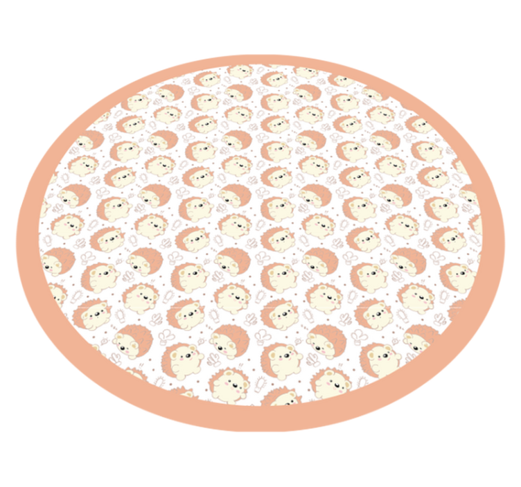 vinylový koberec pre bábätko lev kruhový vzor - Tenstickers