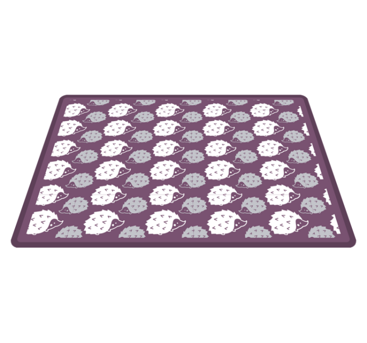 detský vinylový koberec kreslených ježkov - Tenstickers