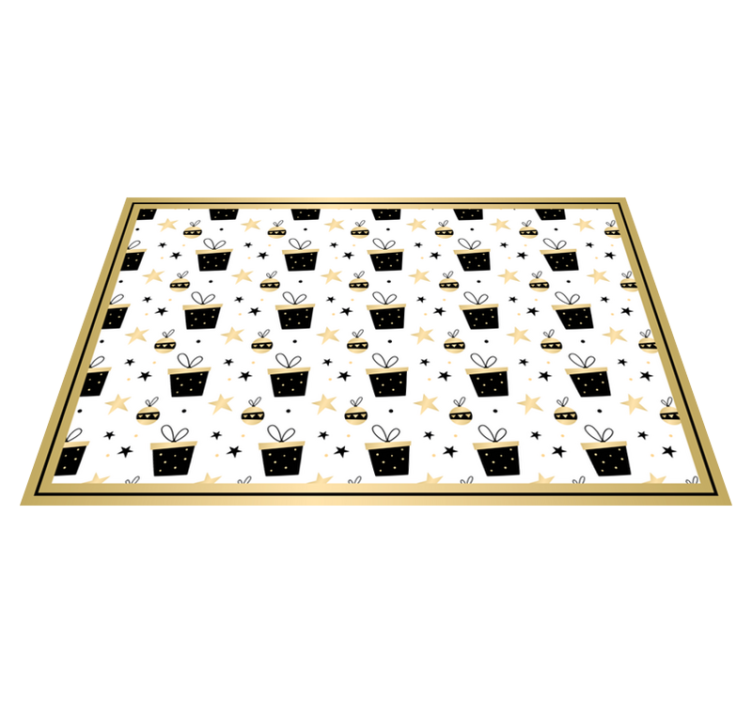 Elegantný darčekový box vzor vinylový koberec do spálne - Tenstickers