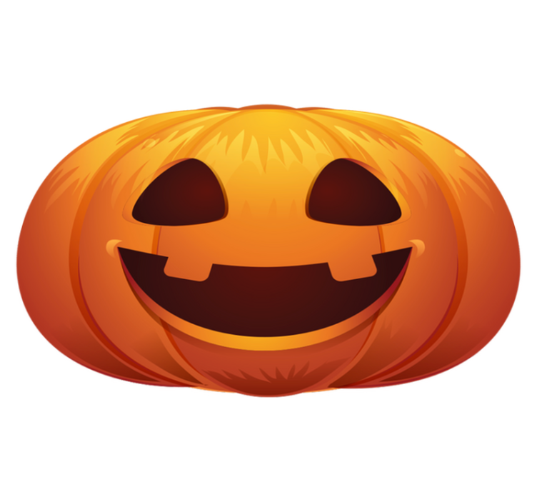 Tekvica na halloweensky koberec - Tenstickers