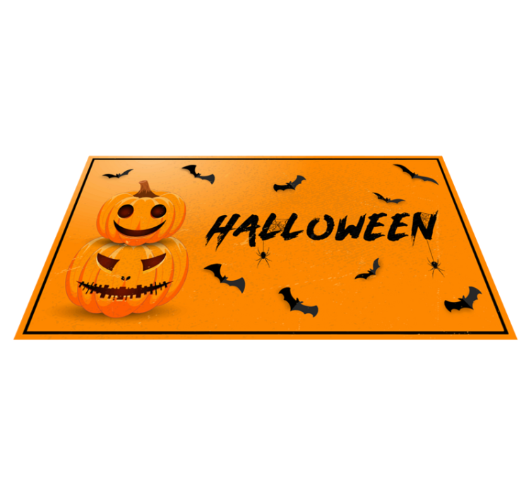 Halloween tekvica netopiere halloweenske koberce - Tenstickers