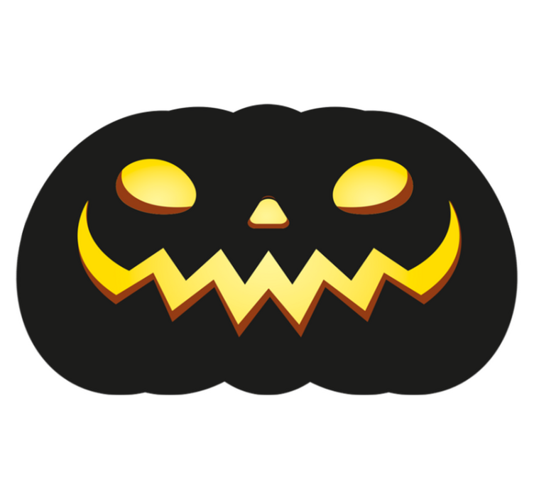 Desivý vinylový koberec halloweenské tekvice - Tenstickers
