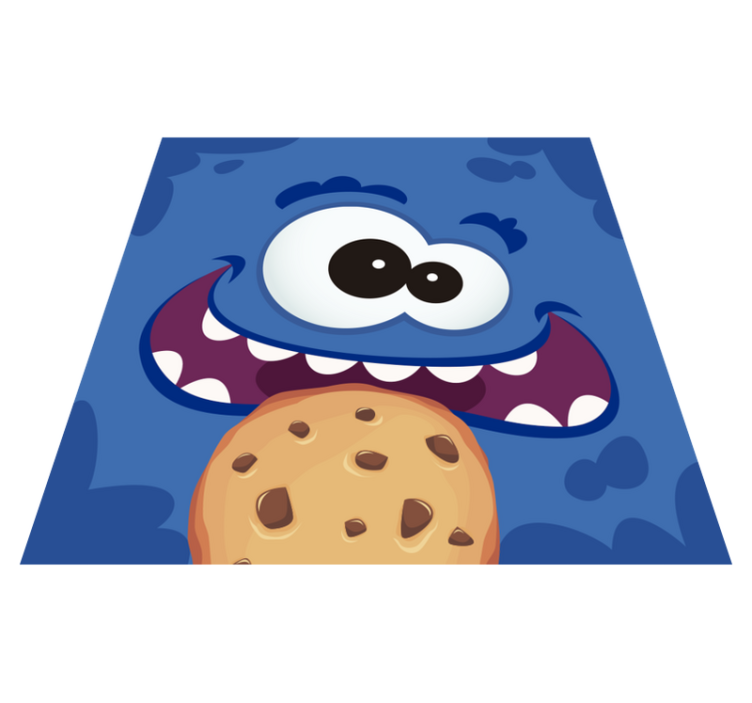 Detský vinylový koberec cookie monster - Tenstickers
