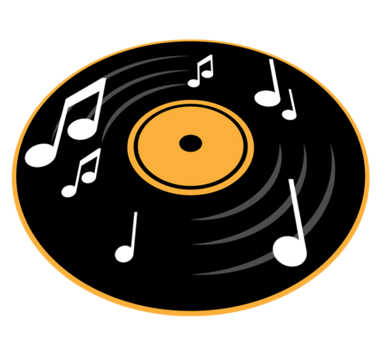 Vinylový koberec pre hudobné noty - Tenstickers