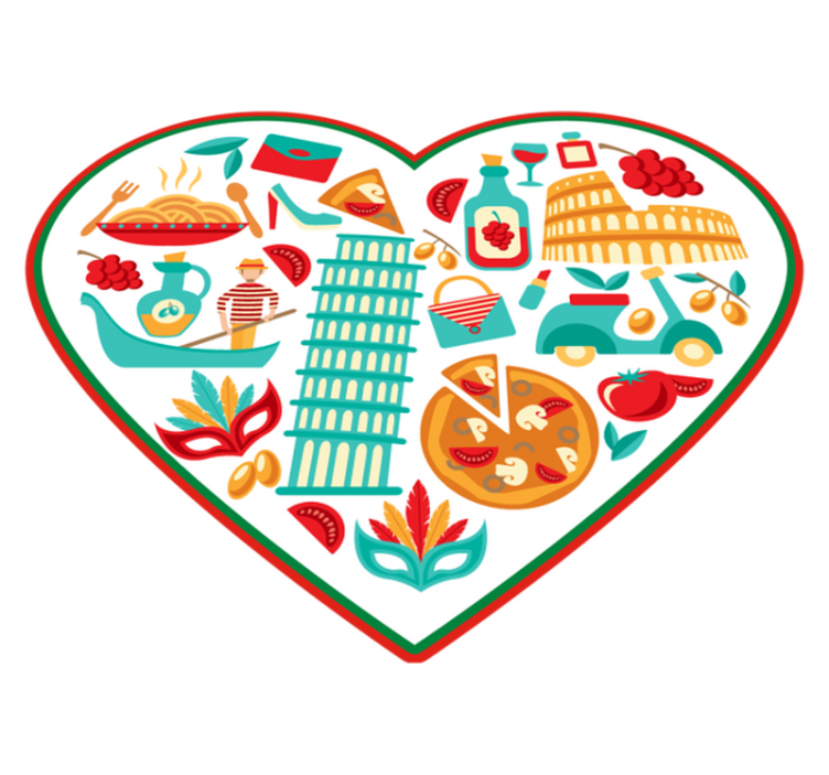 Talianske najslávnejšie ikony moderný koberec - Tenstickers