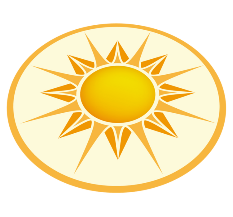 Koberec mandaly žltého okrúhleho vzoru - Tenstickers