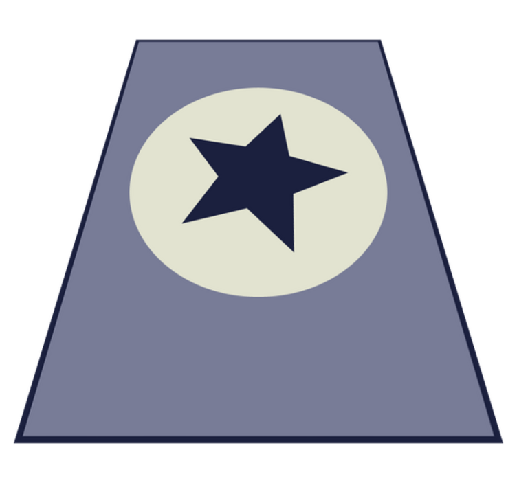 hviezdy vinylový koberec stred hviezdy - Tenstickers