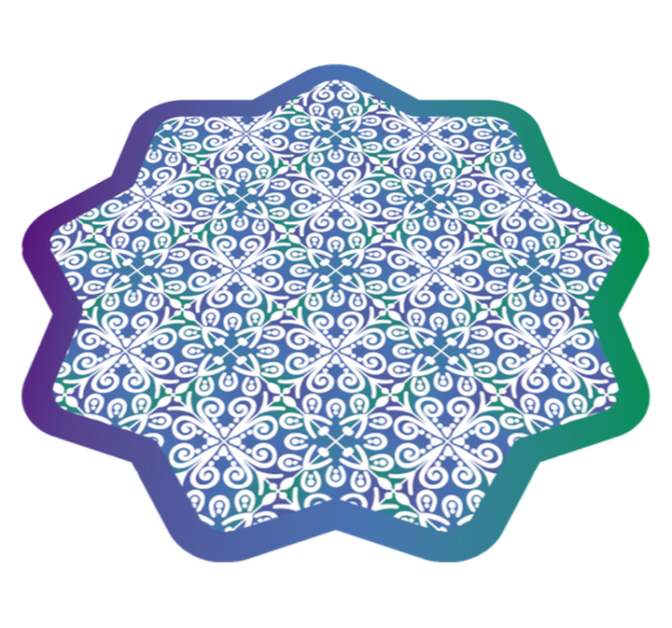 Etnický vzor farebný etnický koberec - Tenstickers