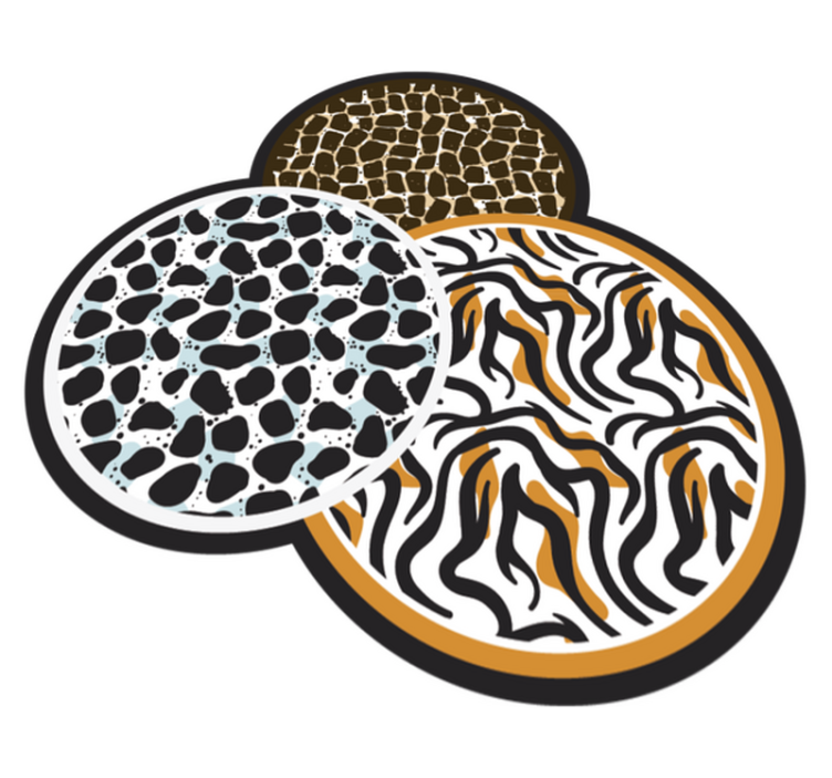 vinylový koberec zvierací vzor trio motívov safari - Tenstickers