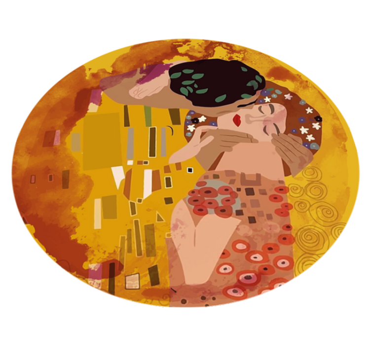 Vinylový koberec klimtov bozk - Tenstickers
